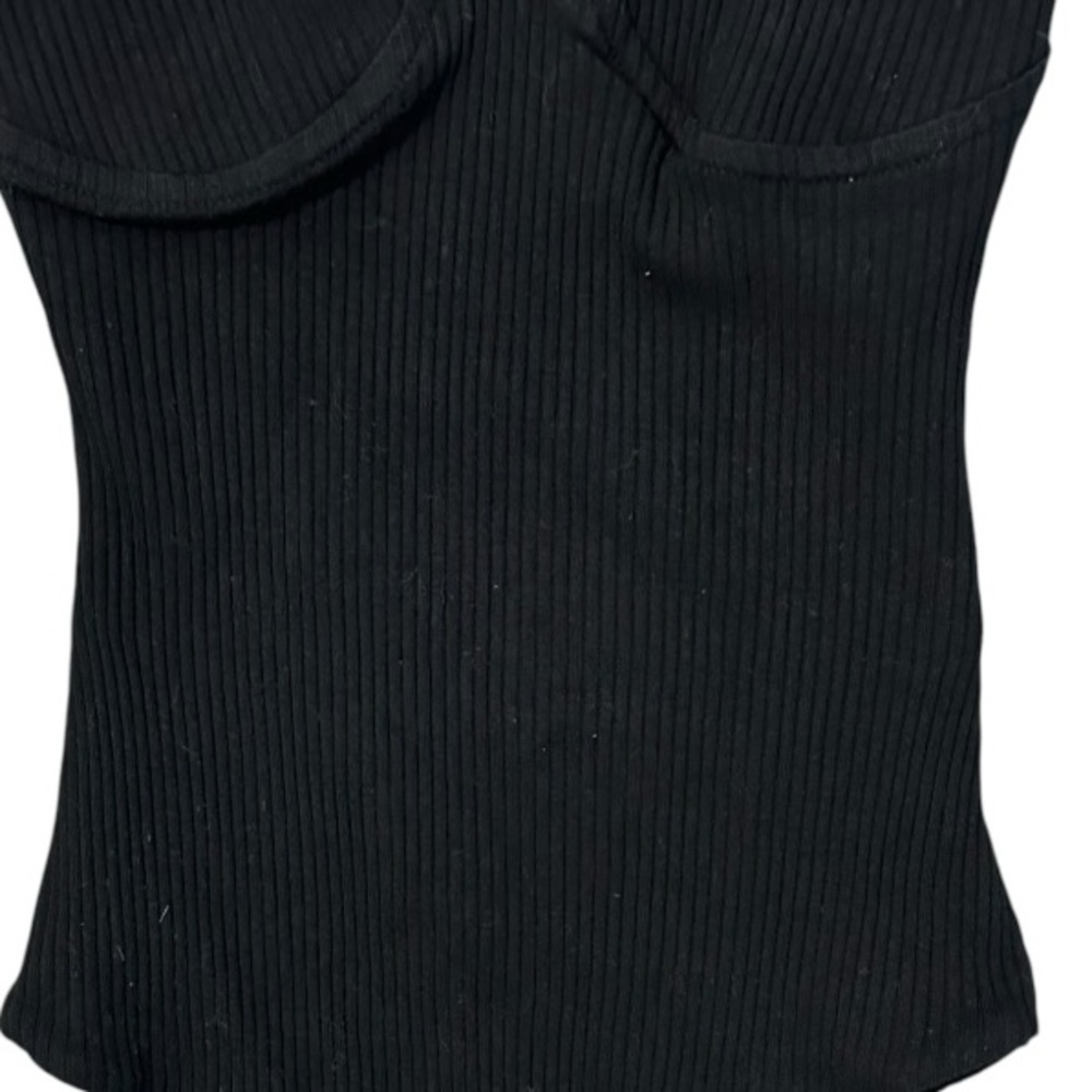 Black Tie-Shoulder Bodysuit - Picture 7 of 8